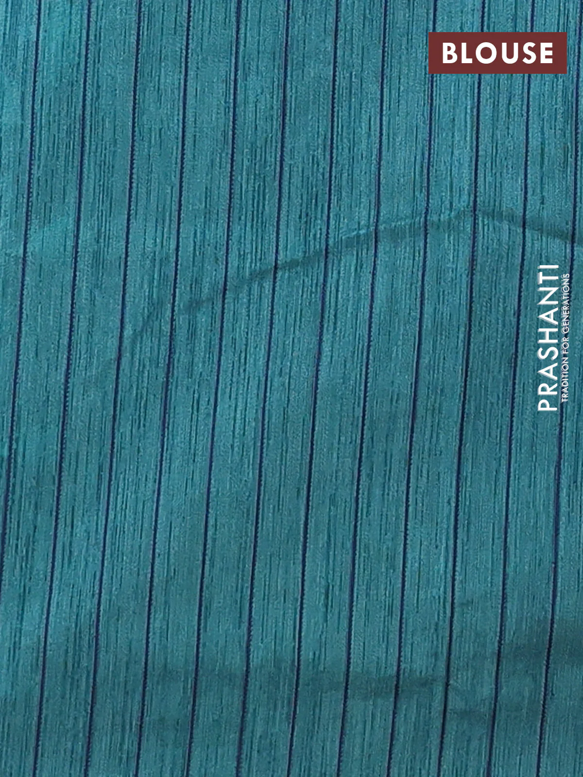 Banarasi semi matka saree teal green shade with allover thread weaves in borderless style - Image 4