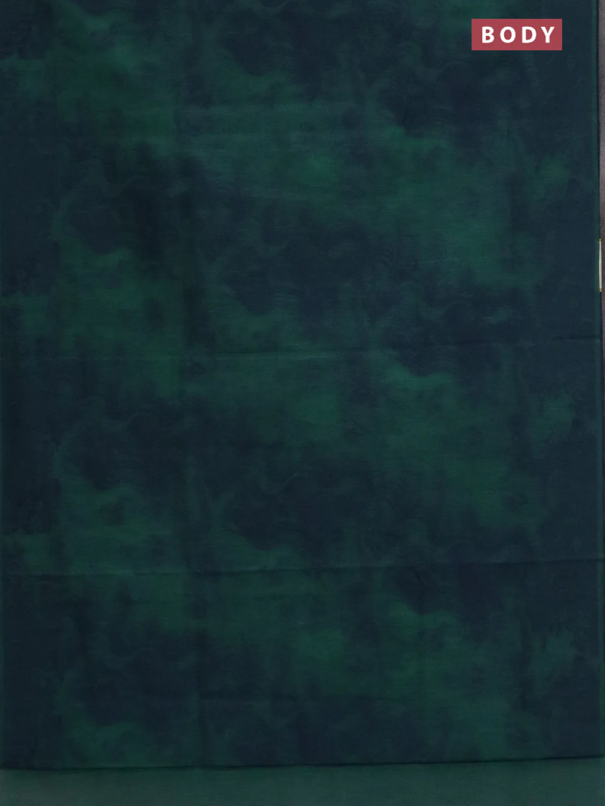 Banarasi semi matka saree teal green shade with allover thread weaves in borderless style - Image 2