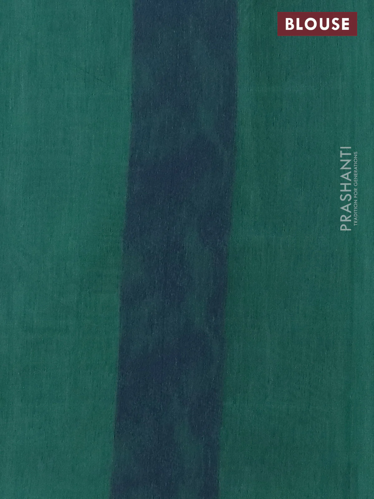 Banarasi semi matka saree teal green shade with allover thread weaves in borderless style - Image 4