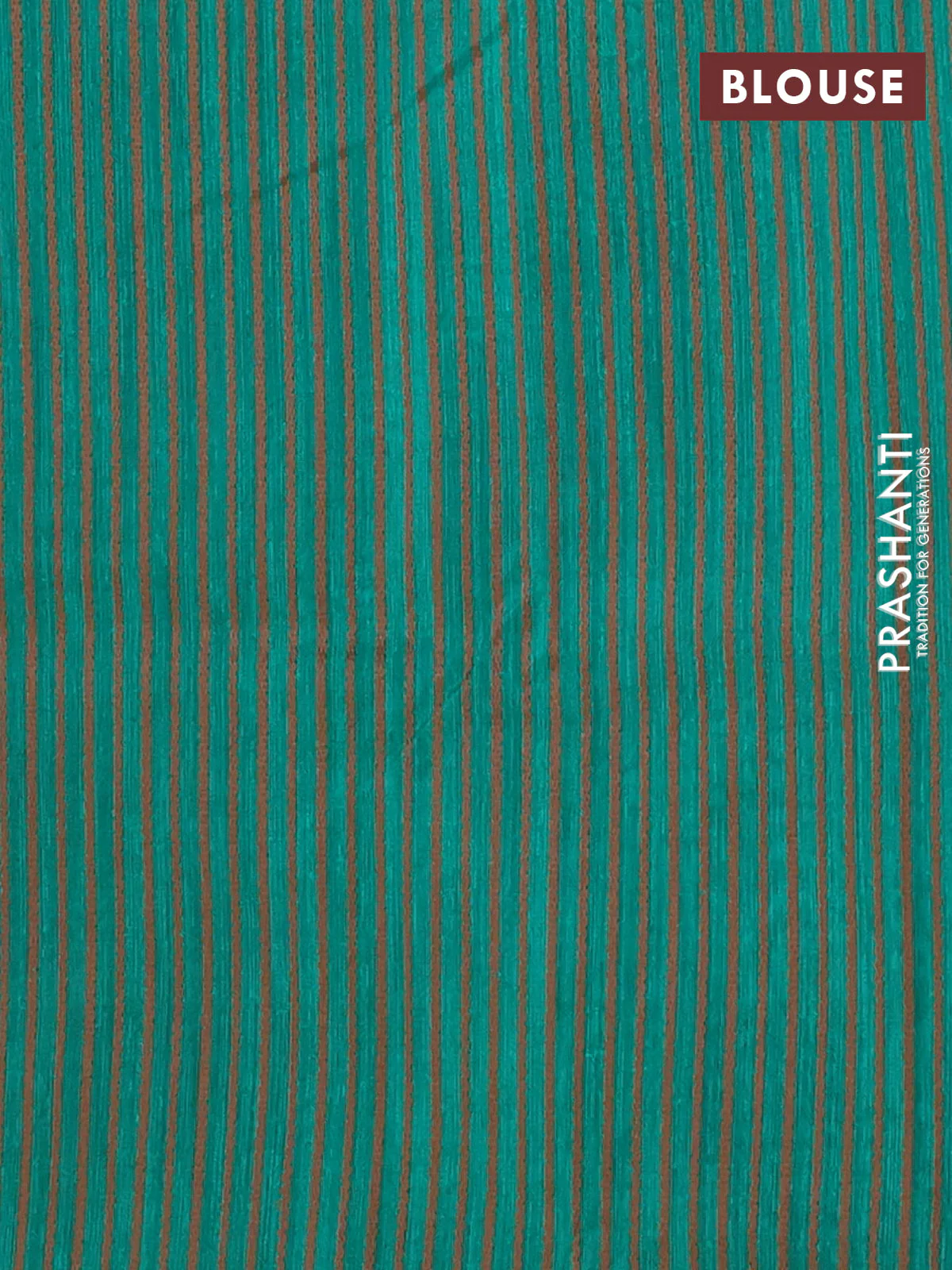 Banarasi semi matka saree teal green with allover thread weaves in borderless style - Image 4