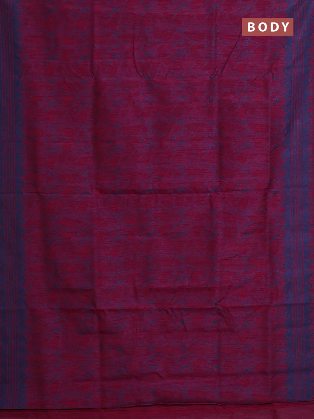 Banarasi semi matka saree wine shade with allover thread weaves and thread woven border - Image 2