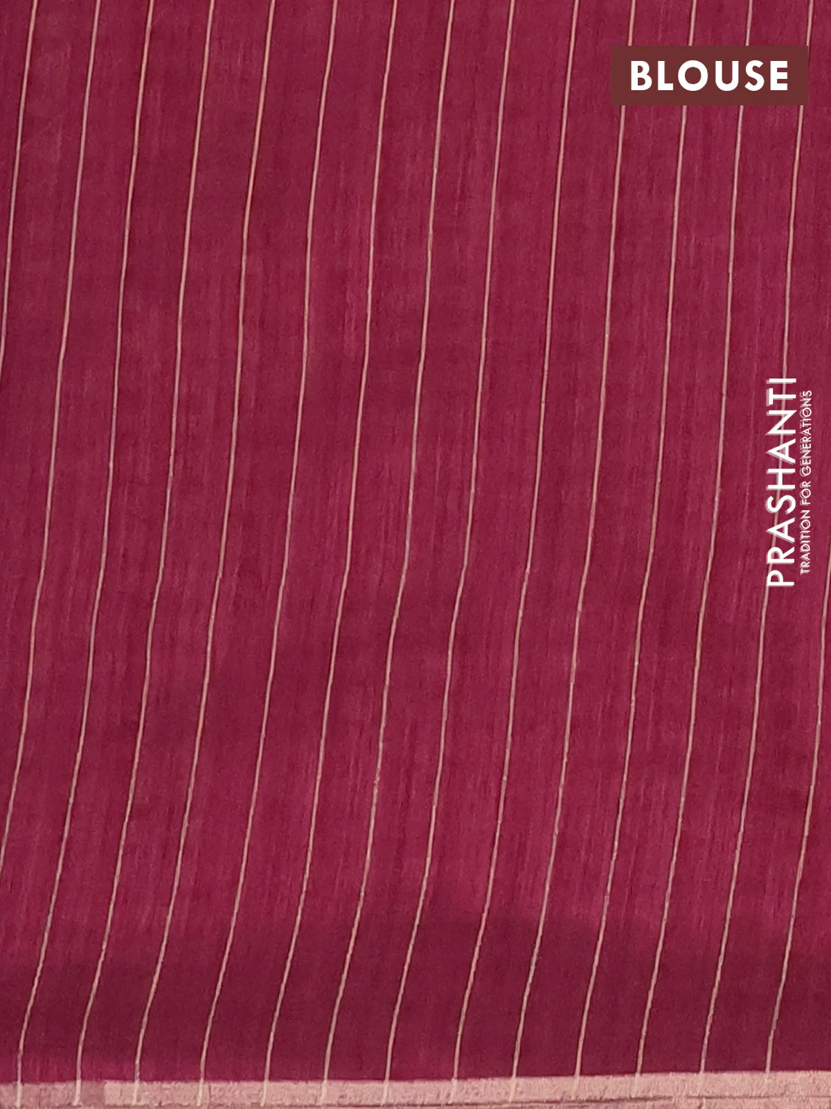 Banarasi semi matka saree wine shade with allover zari woven geometric buttas and woven border - Image 4