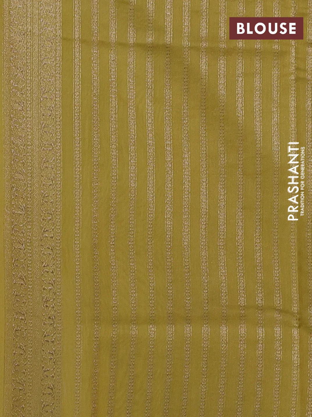 Banarasi silk cotton saree cream and pale yellow with allover thread & zari woven buttas and woven border - Image 3