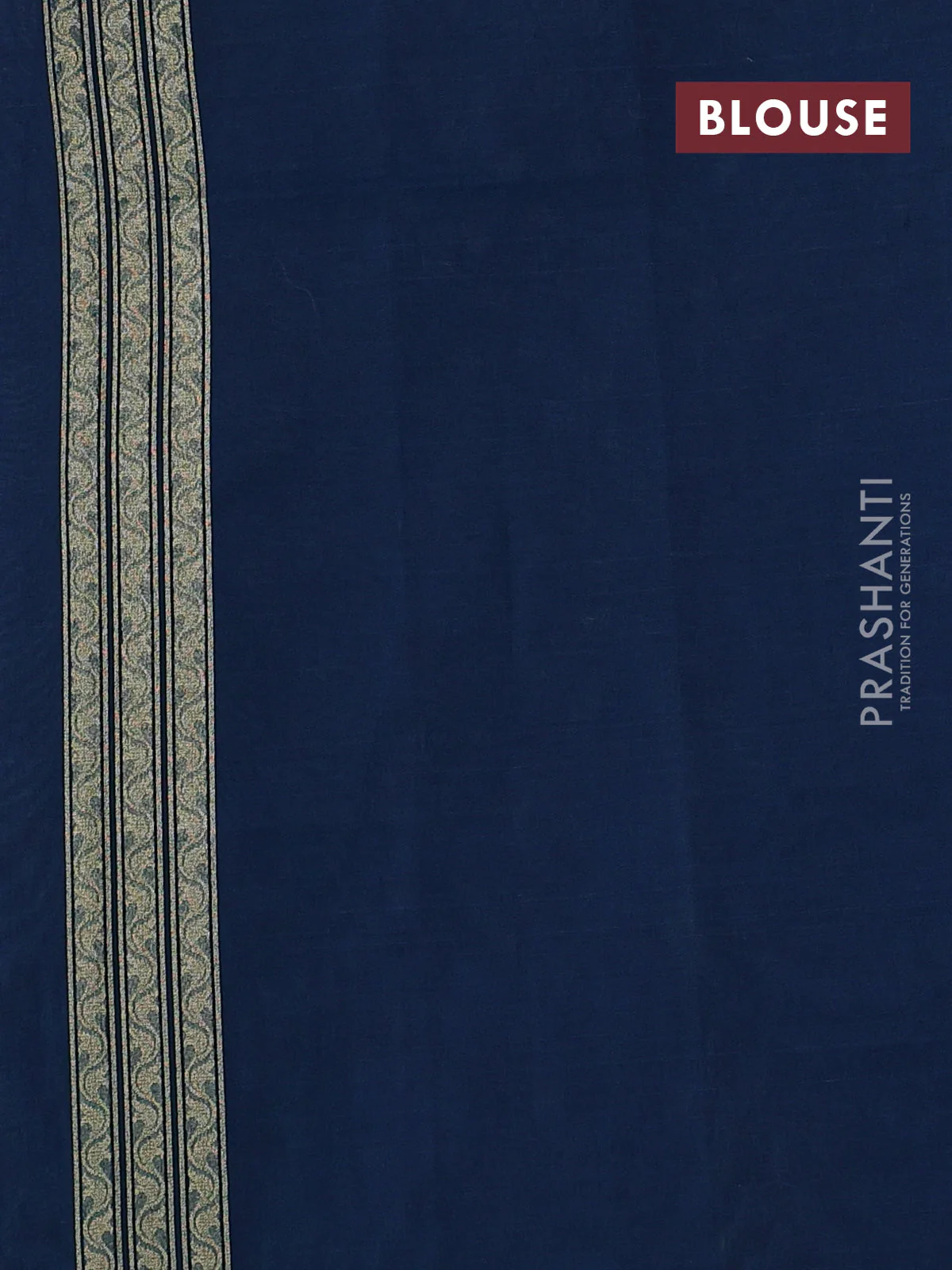 Banarasi silk cotton saree dual shade of bluish green with allover thread weaves & zari woven buttas and temple zari woven border - Image 3