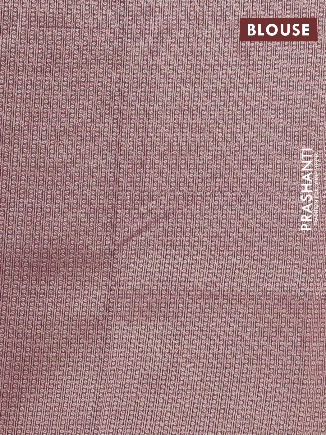 Banarasi silk cotton saree mauve pink with allover thread & zari weaves and woven border - Image 3