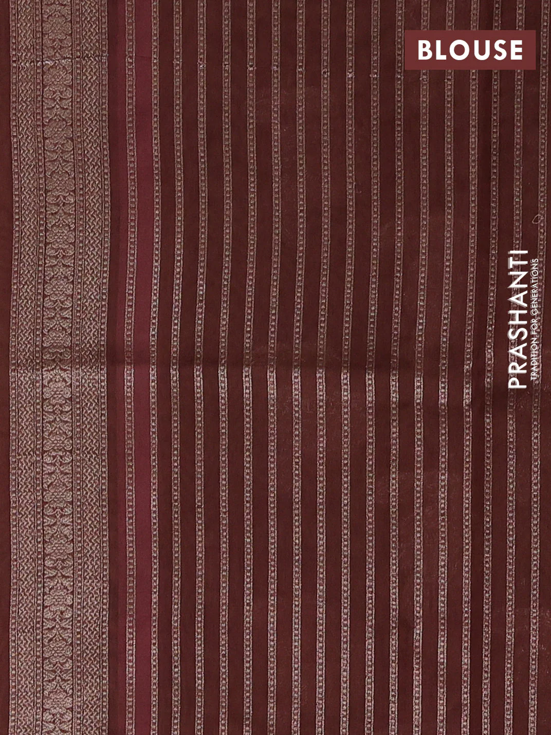 Banarasi silk cotton saree mehendi green and pastel maroon with allover zari woven buttas and zari woven border - Image 3
