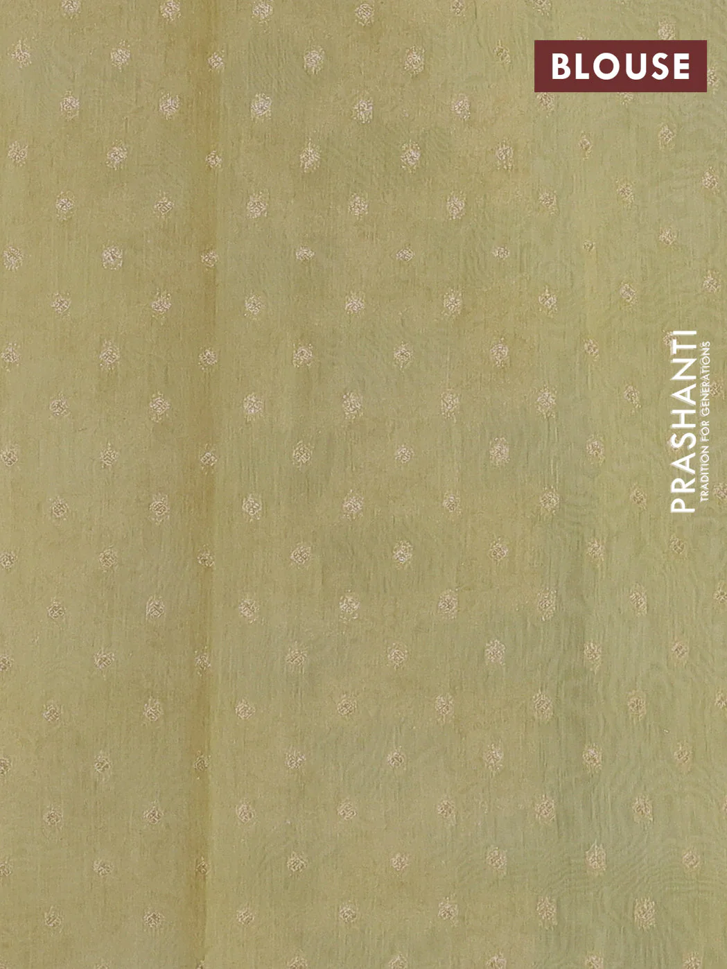 Banarasi silk cotton saree off white and pale yellow with allover zari weaves and zari woven border - Image 3