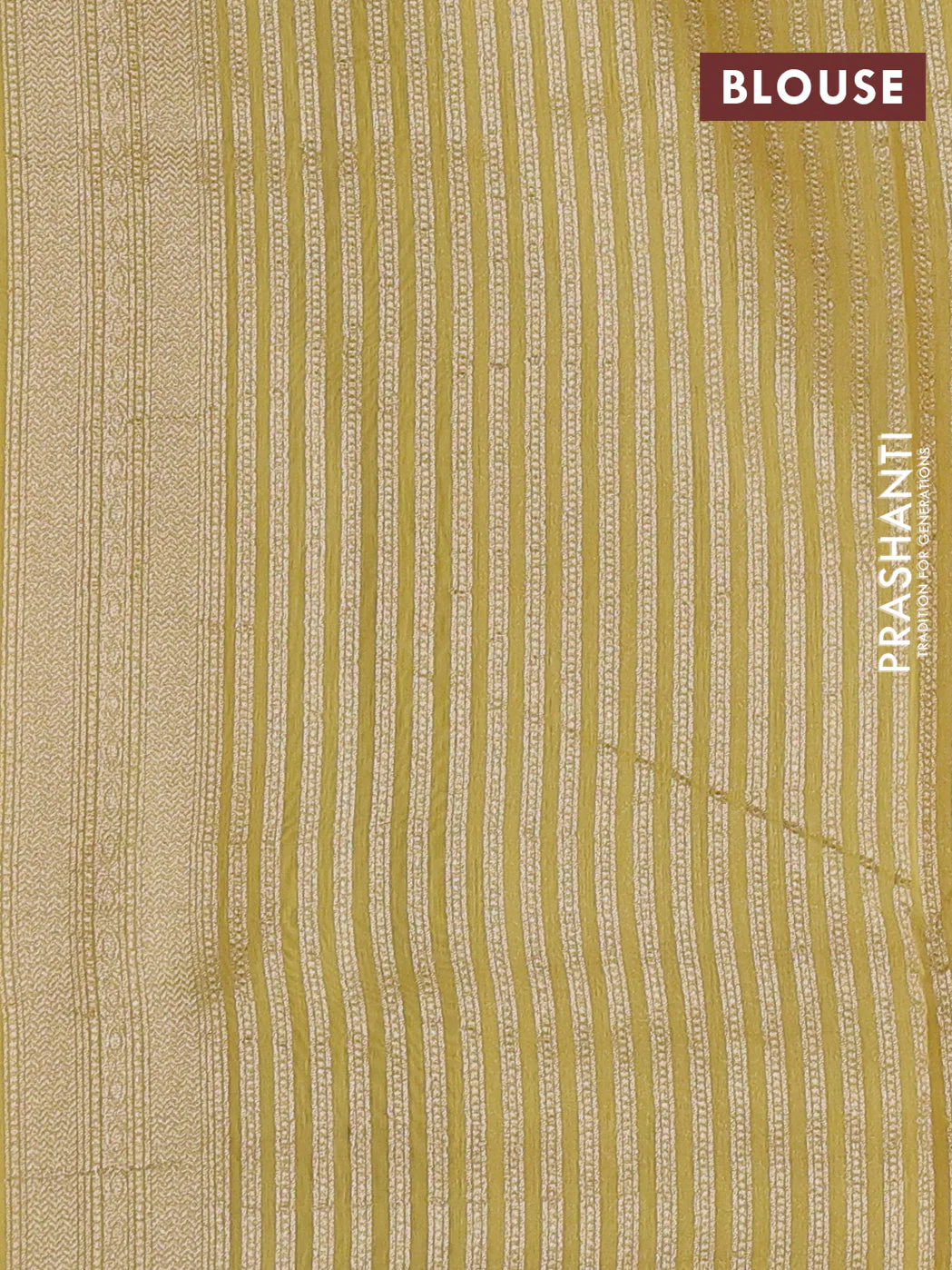 Banarasi silk cotton saree peach pink and pale yellow with allover zari woven buttas and zari woven border - Image 3