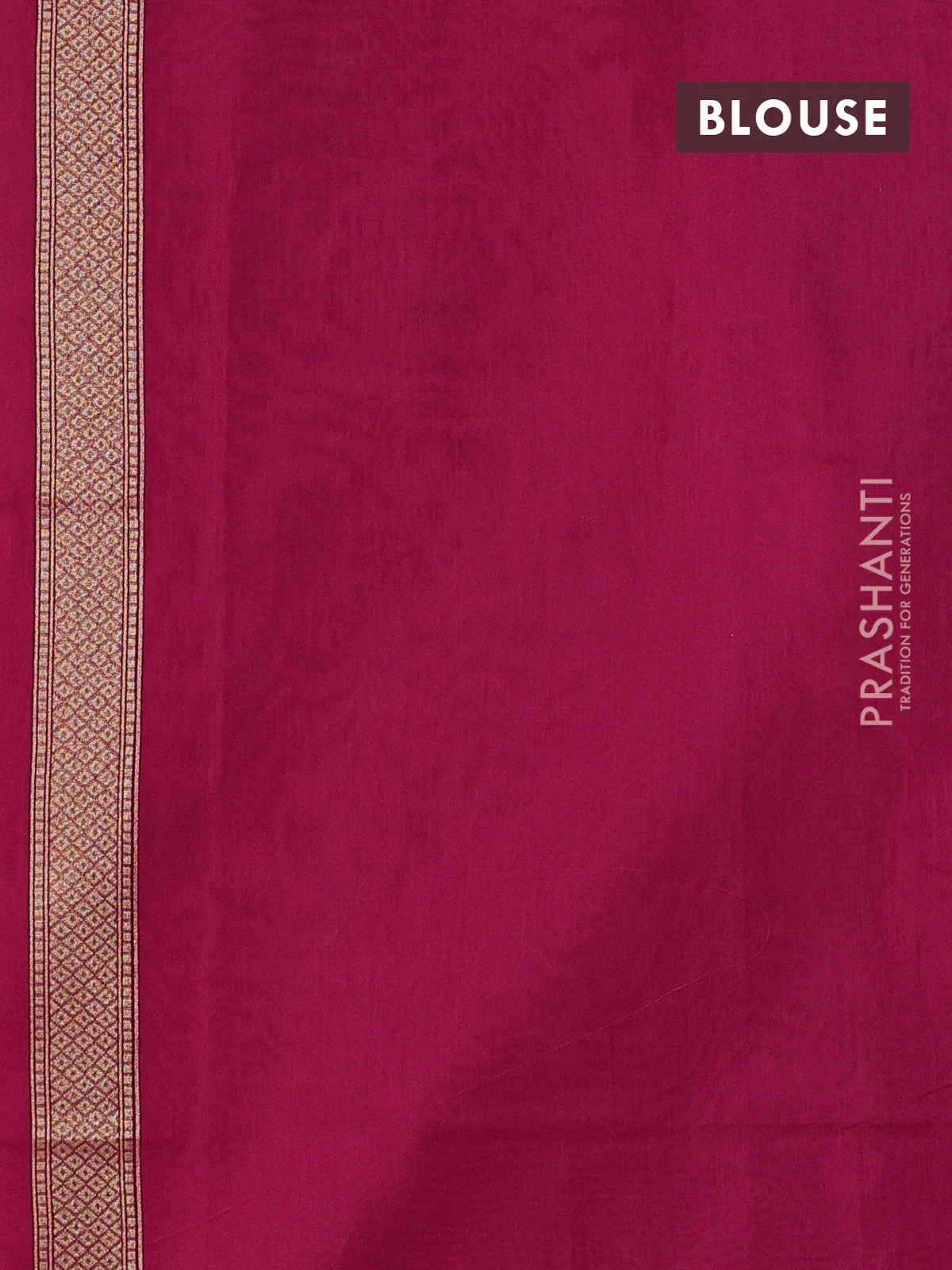 Banarasi silk cotton saree pink with allover floral thread & zari woven buttas and zari woven border - Image 3