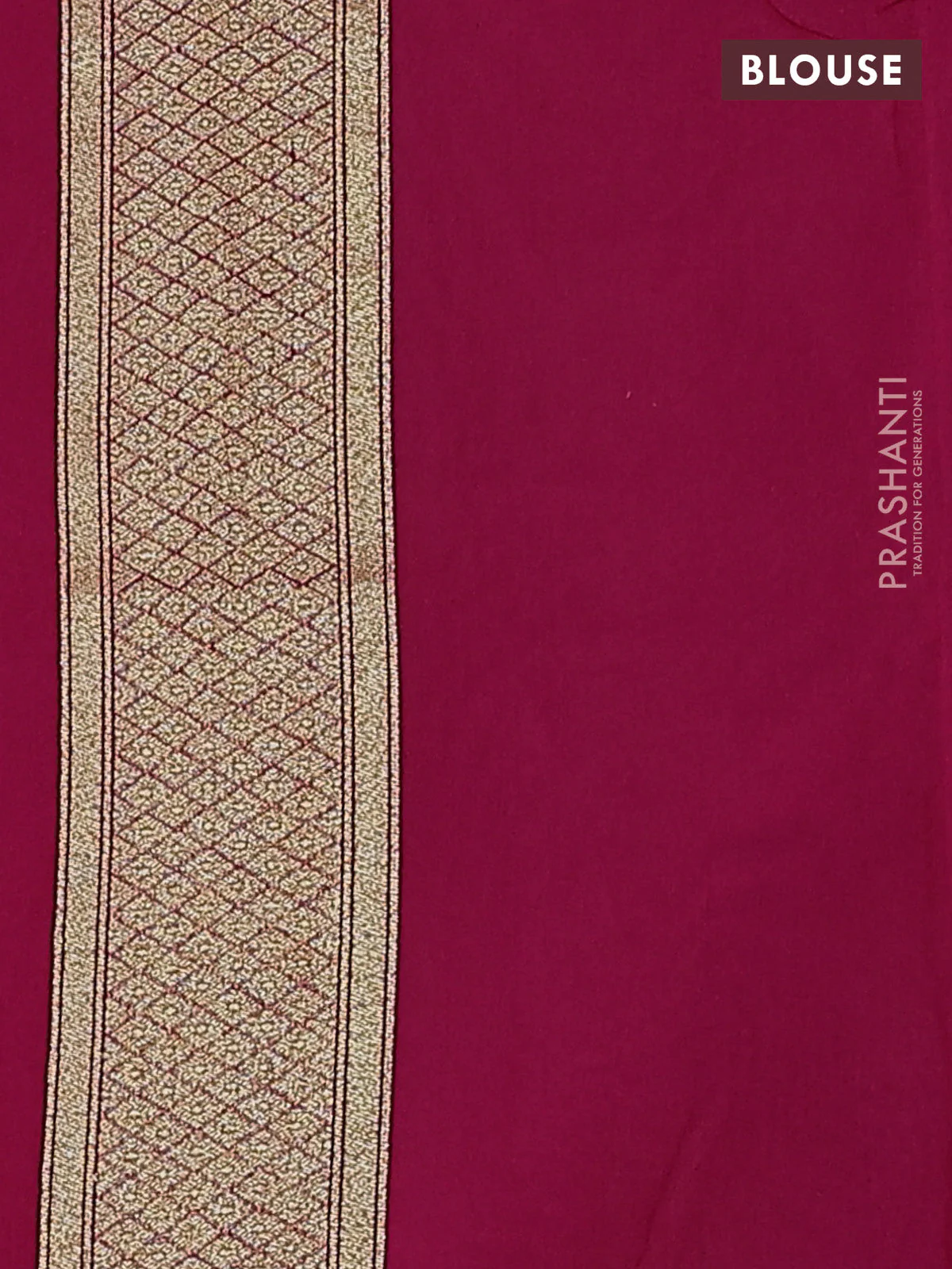 Banarasi silk cotton saree pink with allover floral zari woven buttas and zari woven border - Image 3