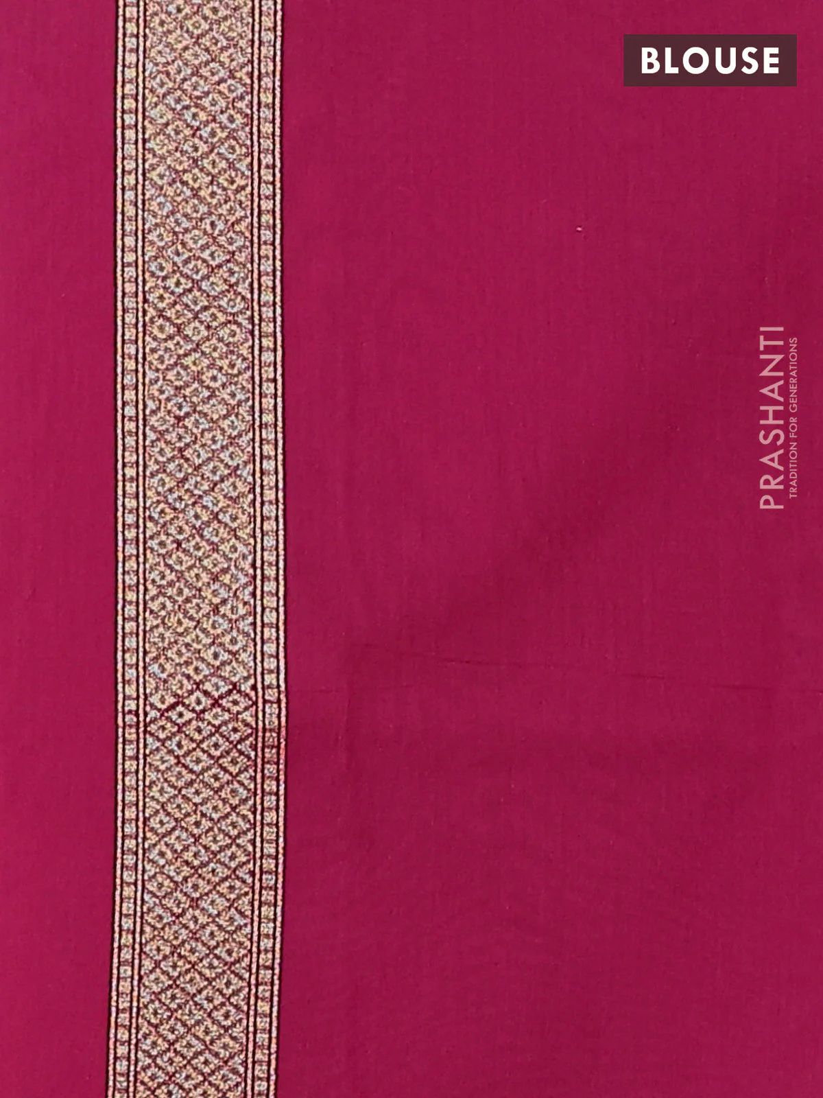 Banarasi silk cotton saree pink with allover thread & zari woven buttas and zari woven border - Image 3