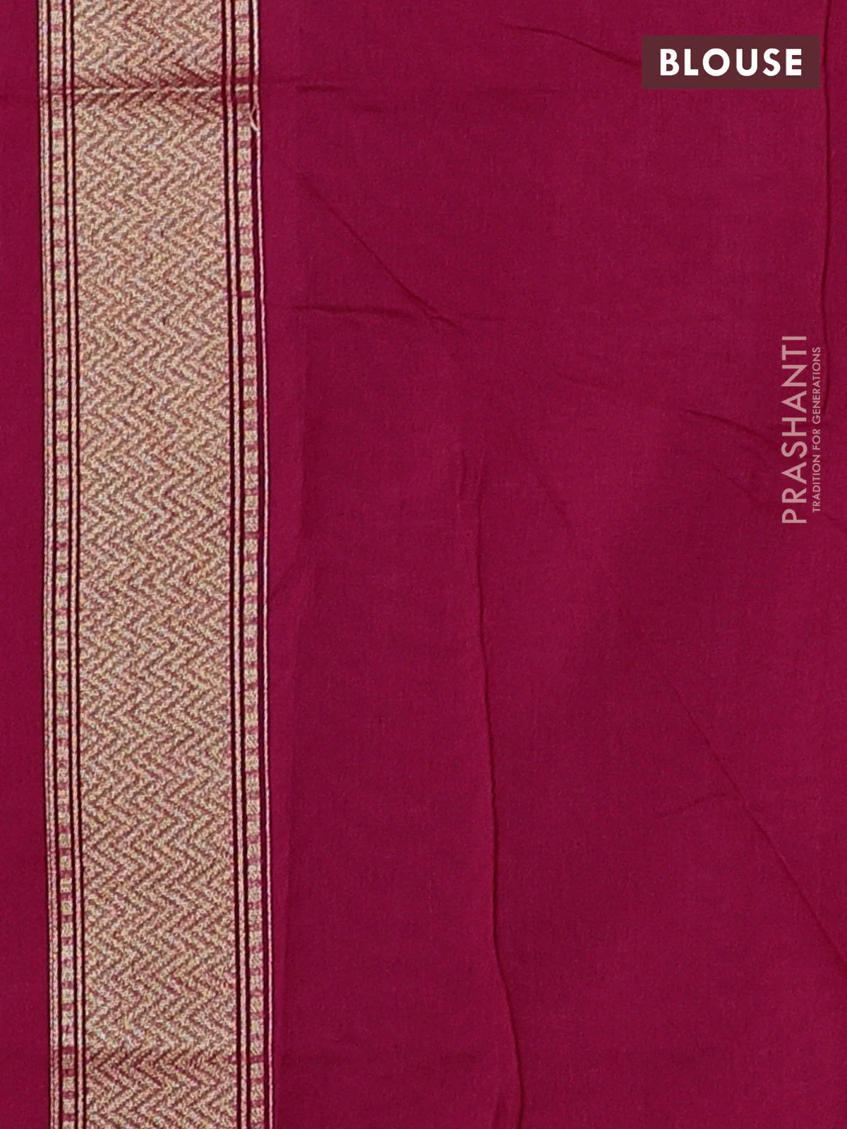 Banarasi silk cotton saree pink with allover zari weaves and zari woven border - Image 3