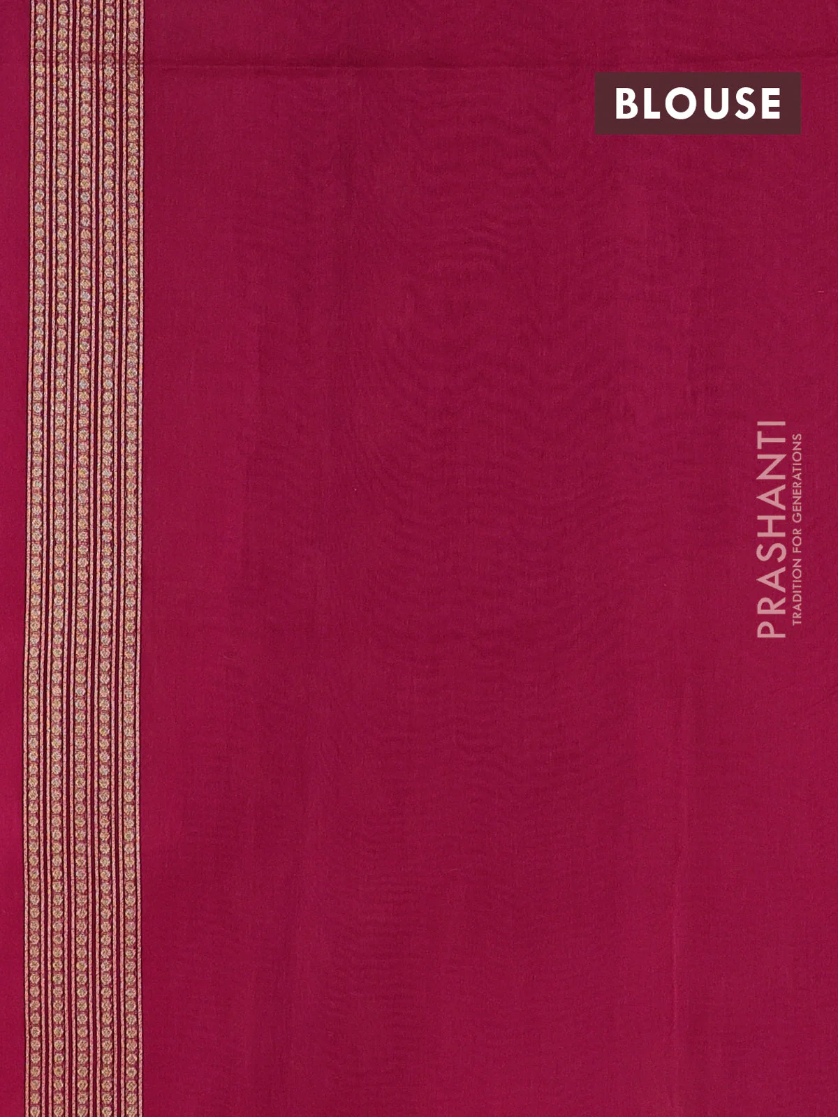 Banarasi silk cotton saree pink with allover zari woven buttas and temple zari woven border - Image 3