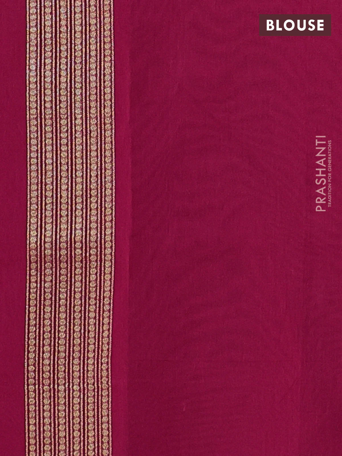 Banarasi silk cotton saree pink with allover zari woven buttas and temple zari woven border - Image 3