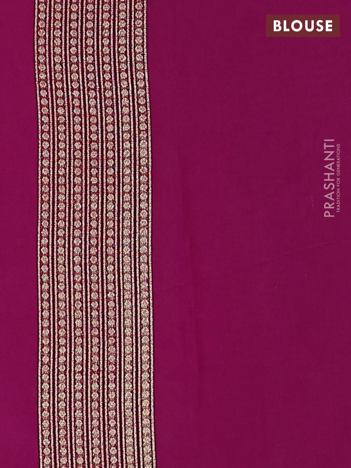 Banarasi silk cotton saree purple with allover zari weaves and zari woven border - Image 3