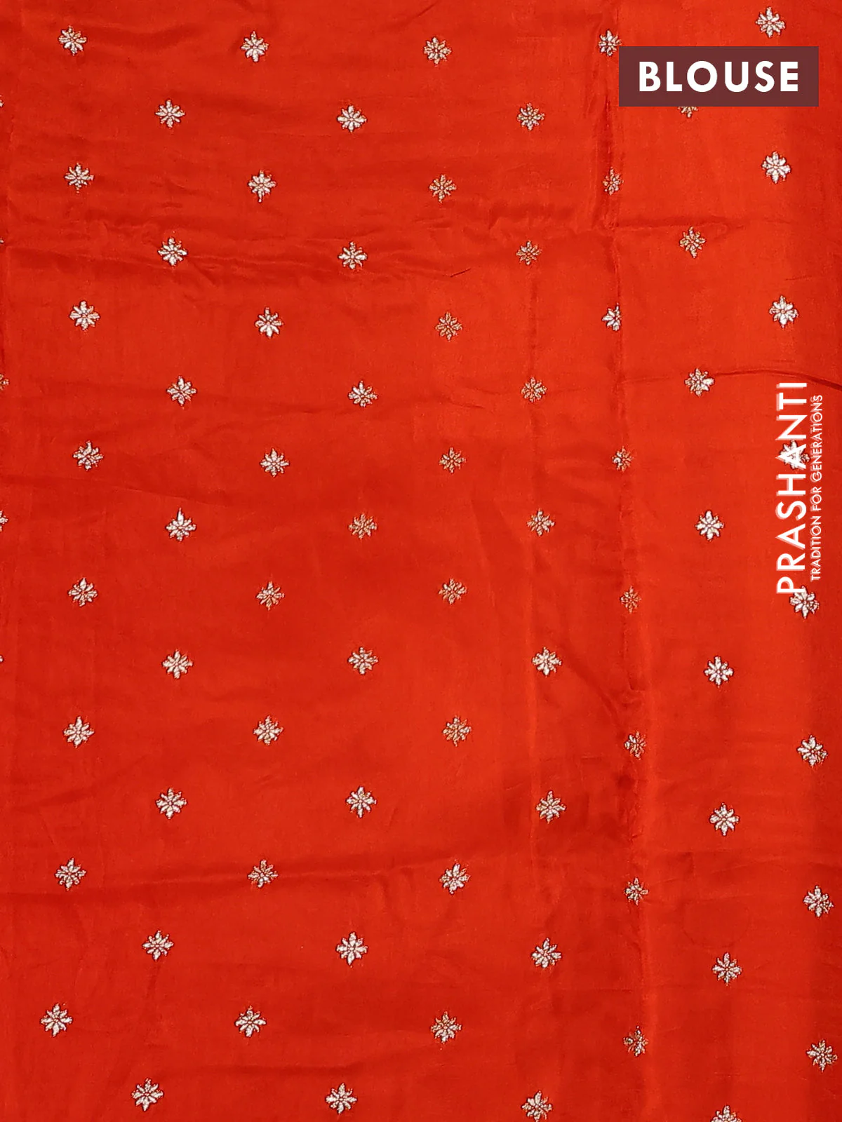 Banarasi silk saree pink and orange with annam zari woven buttas and zari woven border - Image 4