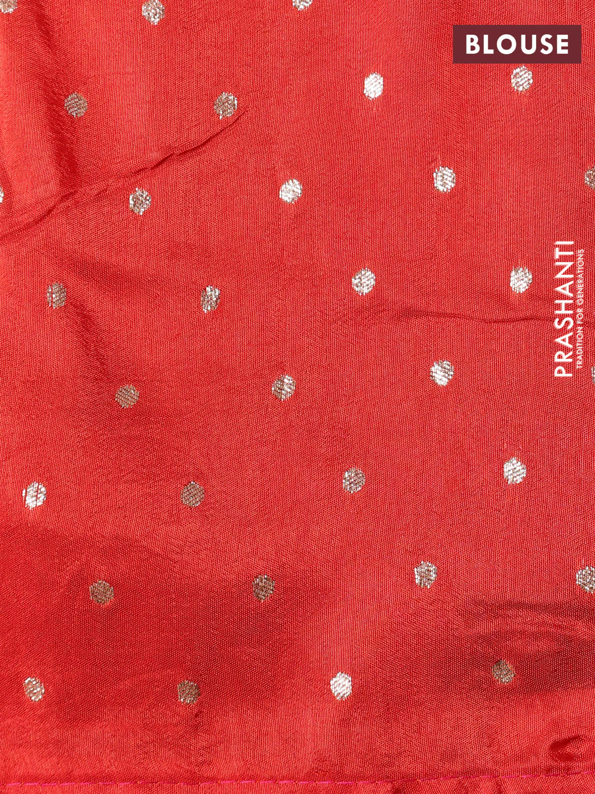 Banarasi silk saree pink and orange with annam zari woven buttas and zari woven border - Image 4