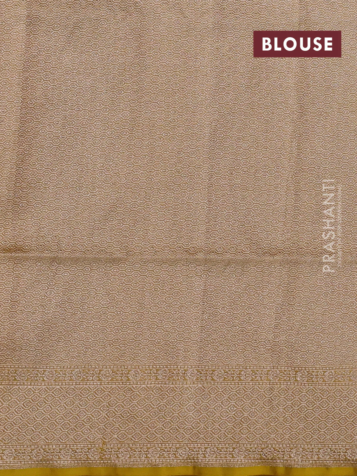 Banarasi tissue silk saree lime yellow with allover zari woven brocade weaves and zari woven border - Image 4