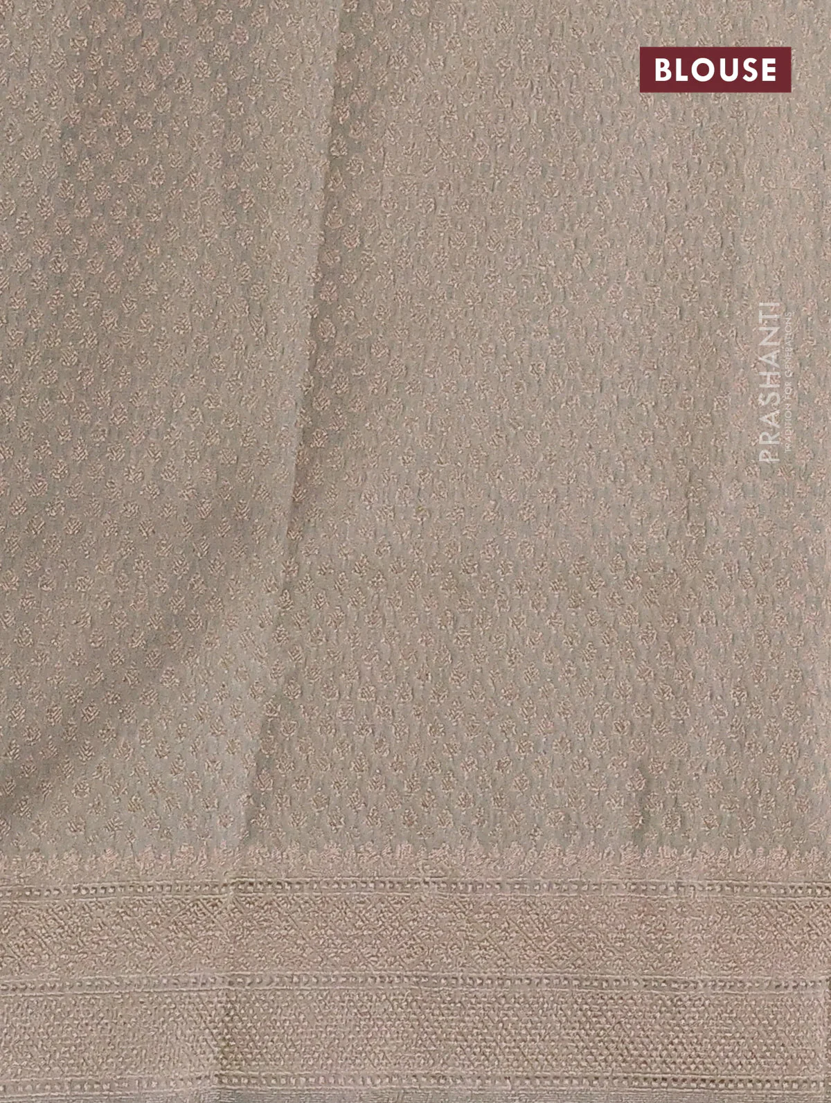 Banarasi tissue silk saree pastel green with allover zari woven brocade weaves and zari woven border - Image 3
