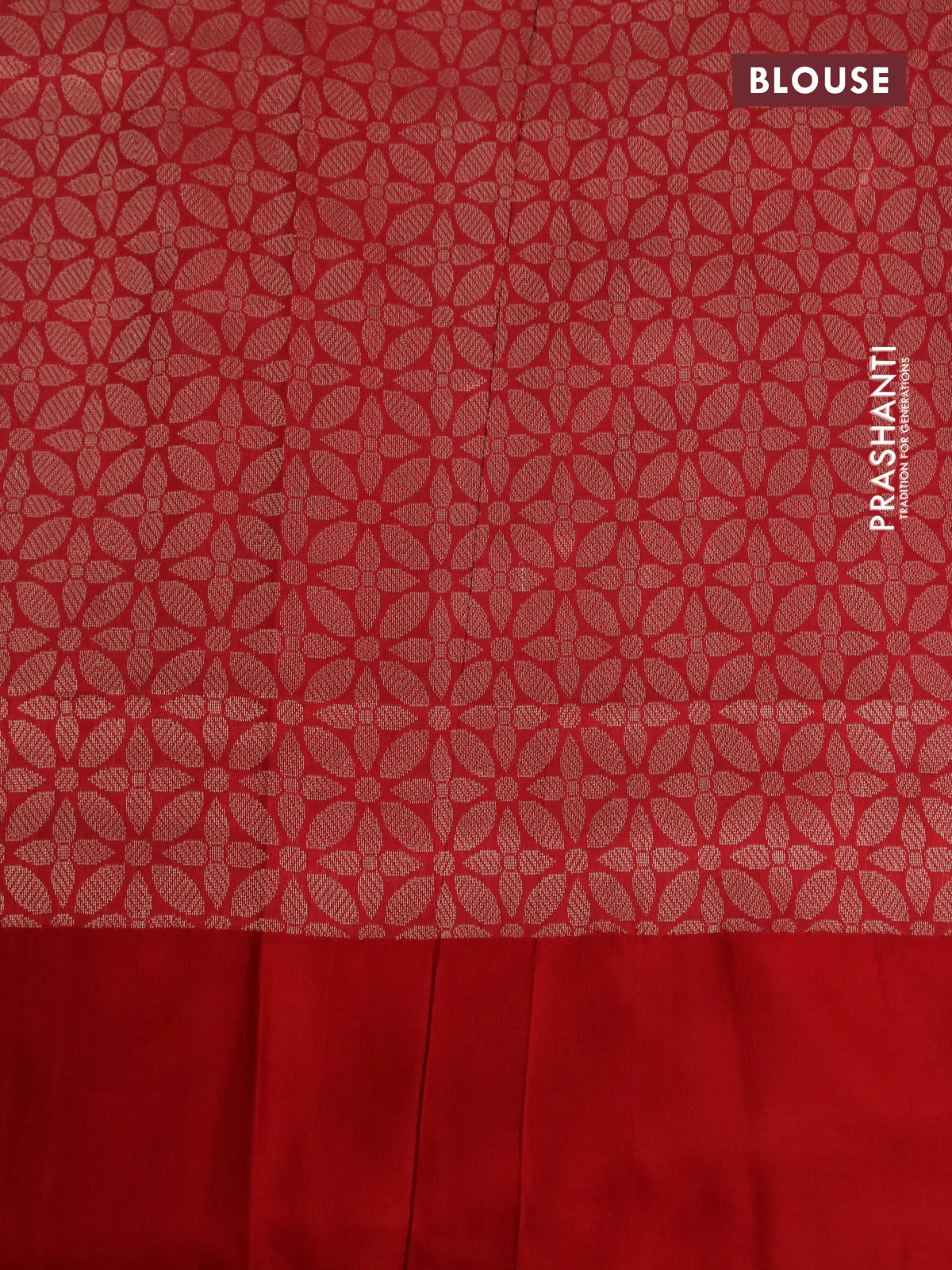 Banarasi uppada silk saree deep maroon and red with allover floral zari weaves and zari woven border - Image 4