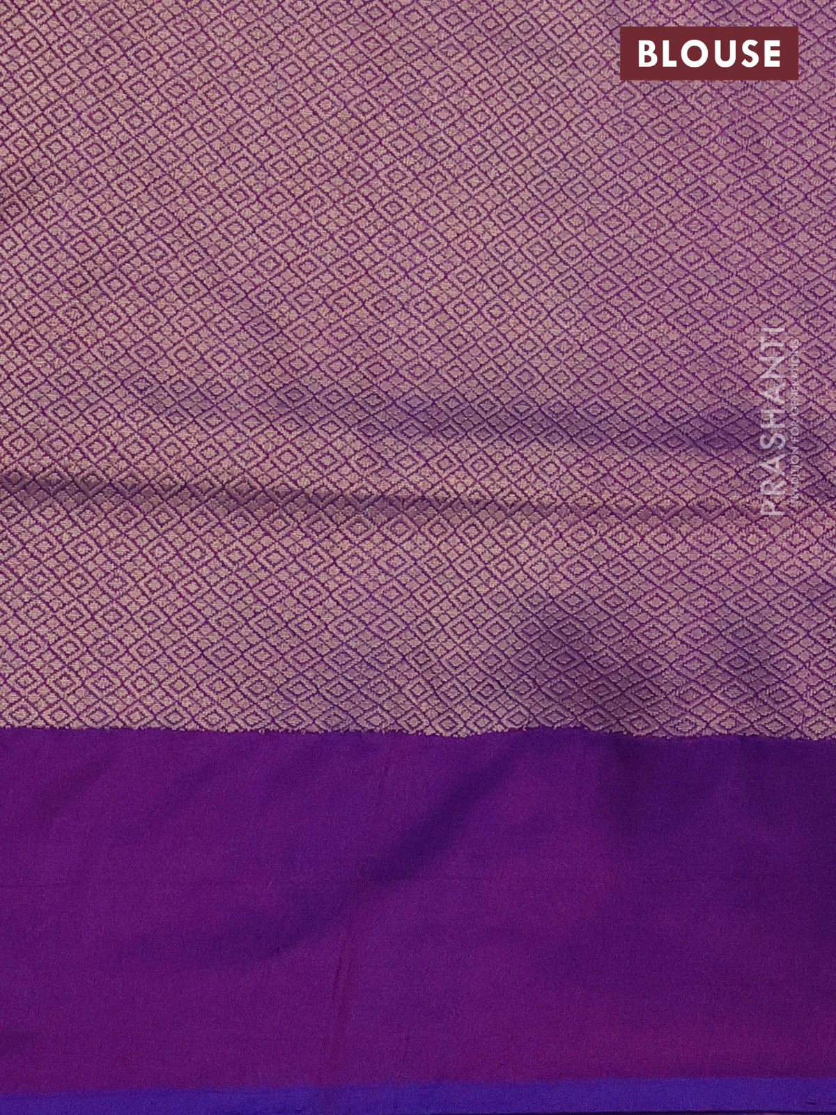 Banarasi uppada silk saree dual shade of violet with allover thread & zari weaves and zari woven border - Image 3