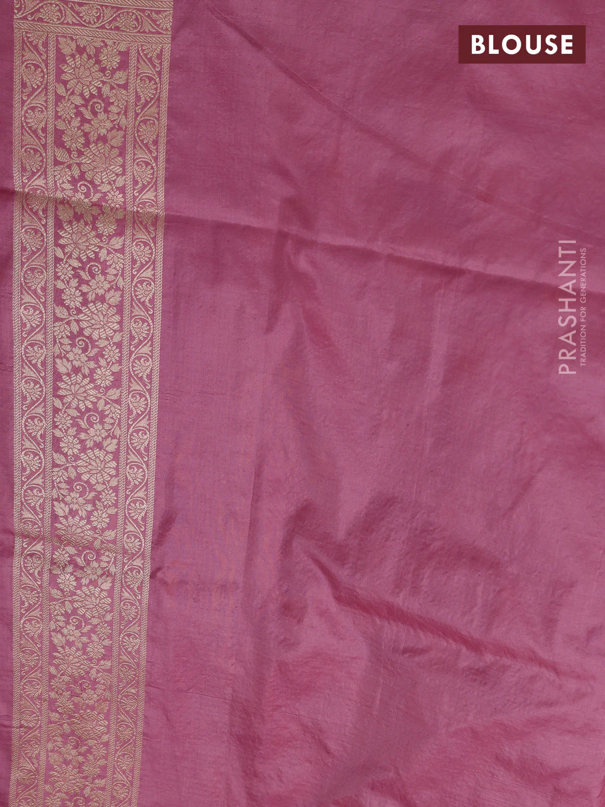 Banarasi uppada silk saree light pink with allover zari woven brocade weaves and zari woven border - Image 4