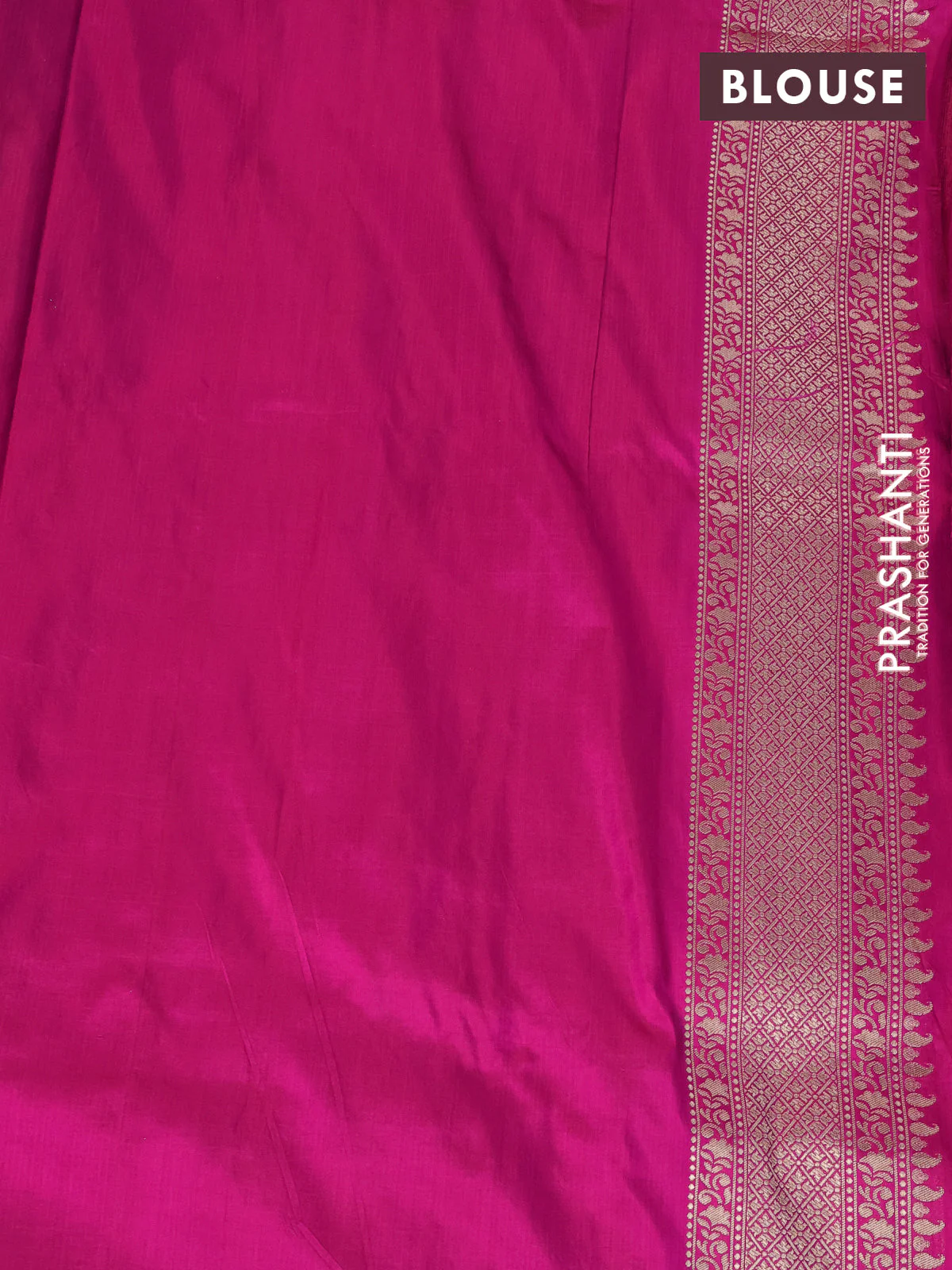 Banarasi uppada silk saree pink with allover zari woven brocade weaves and zari woven border - Image 4