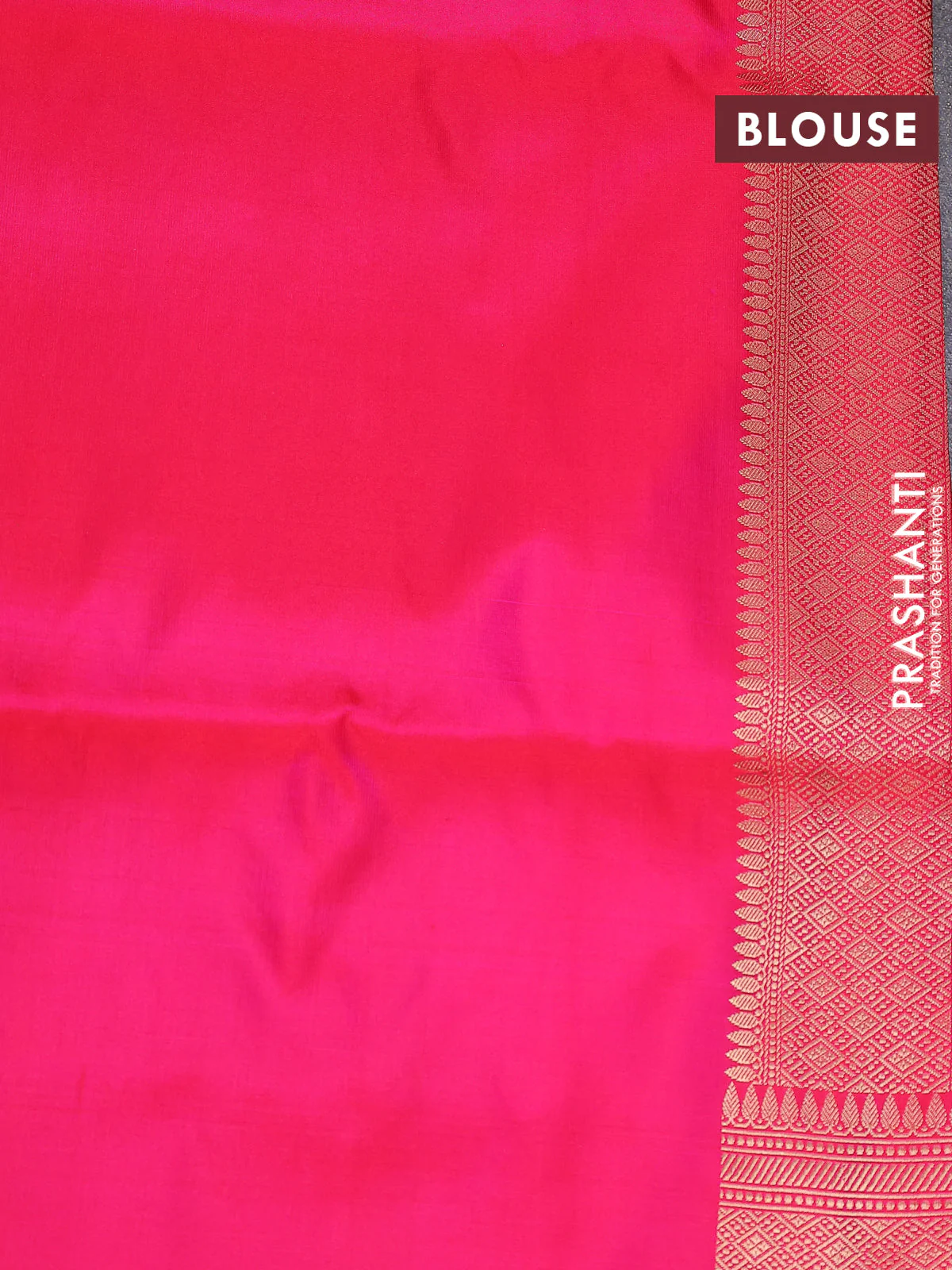 Banarasi uppada silk saree pink with allover zari woven vanasigaram weaves and zari woven border - Image 4