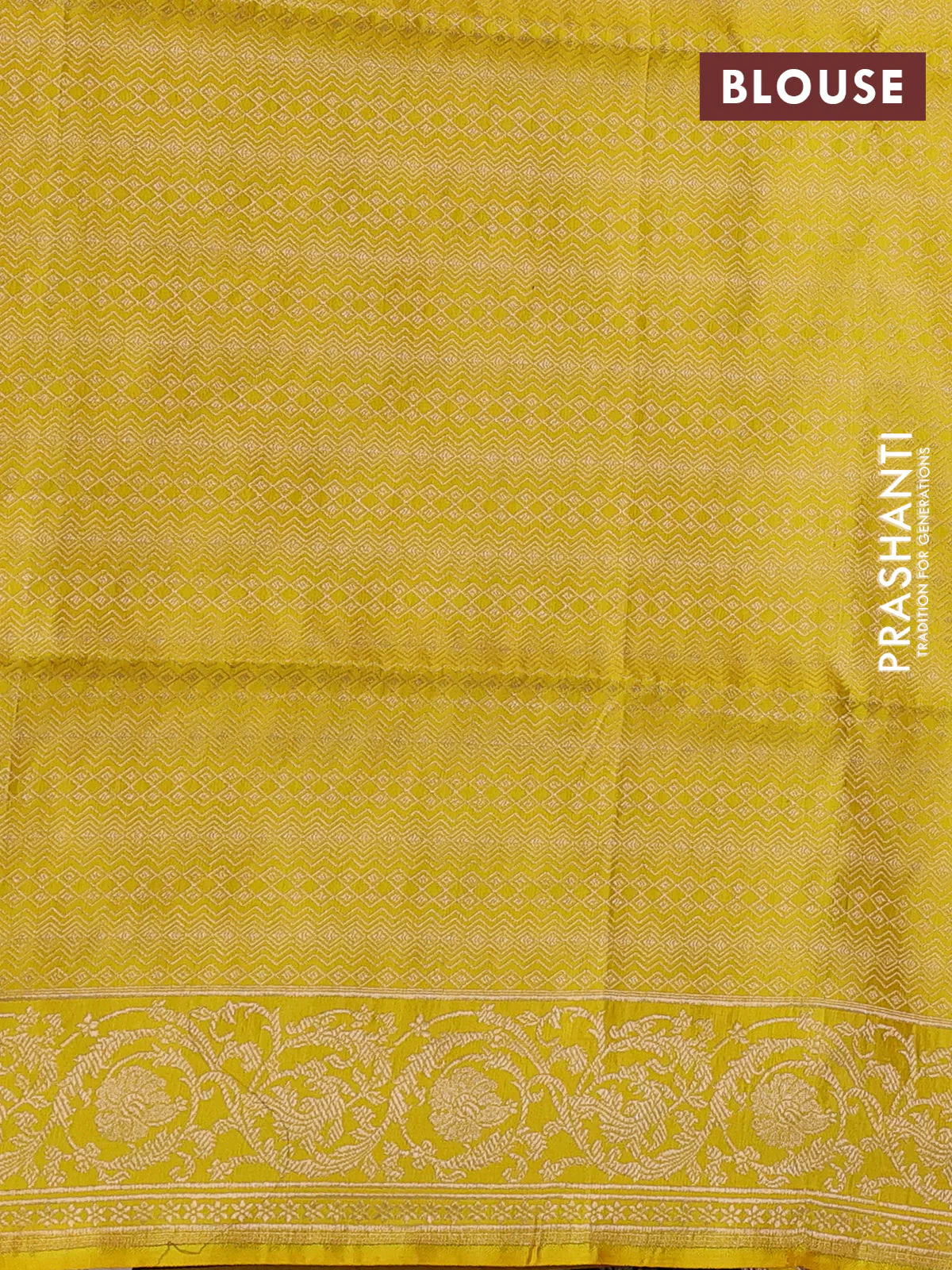 Banarasi uppada silk saree wine shade and yellow with allover thread & zari weaves and zari woven border - Image 3