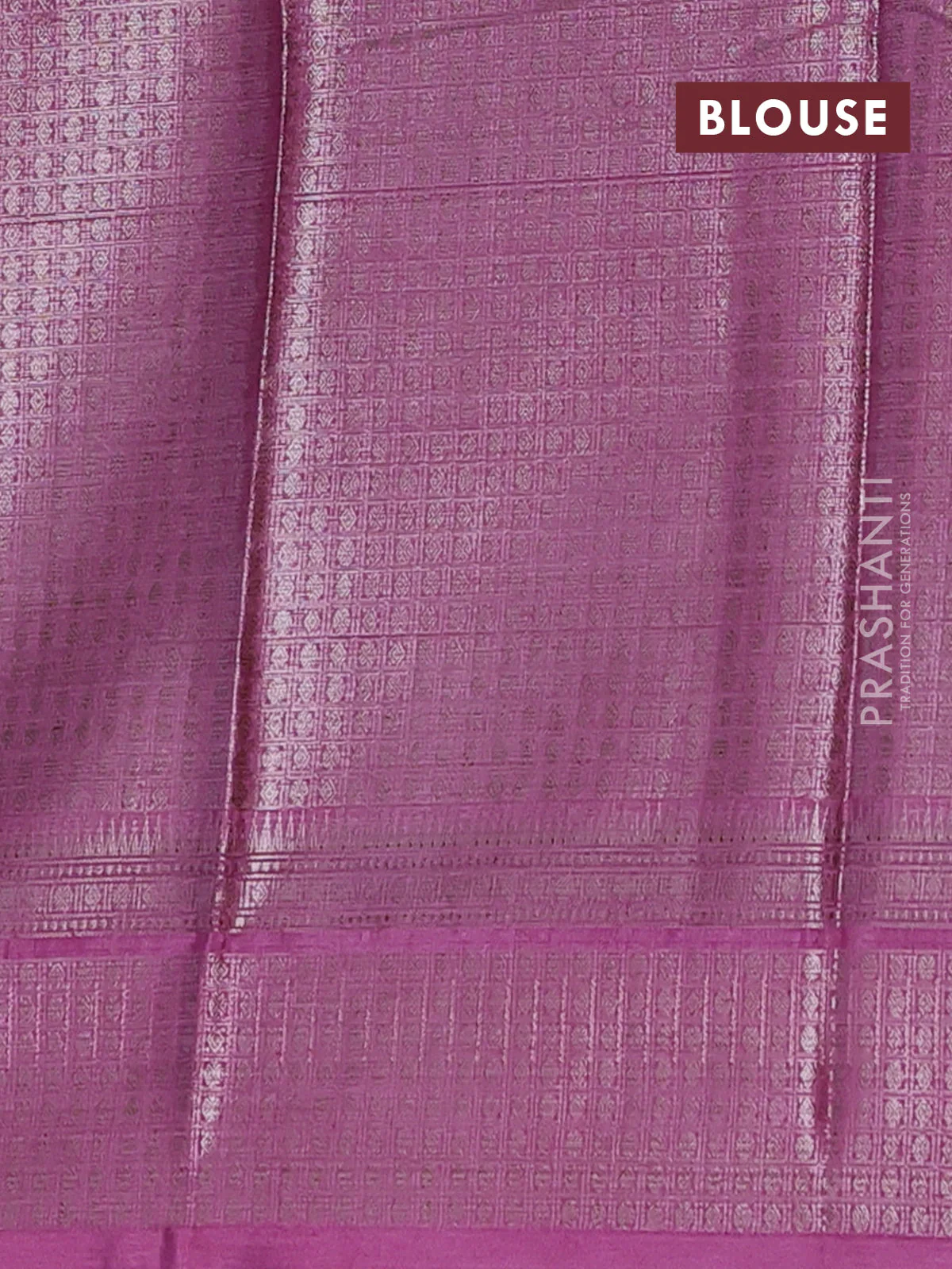 Banarasi warm silk saree coffee brown and mauve pink with allover thread & zari woven buttas and zari woven border - Image 4