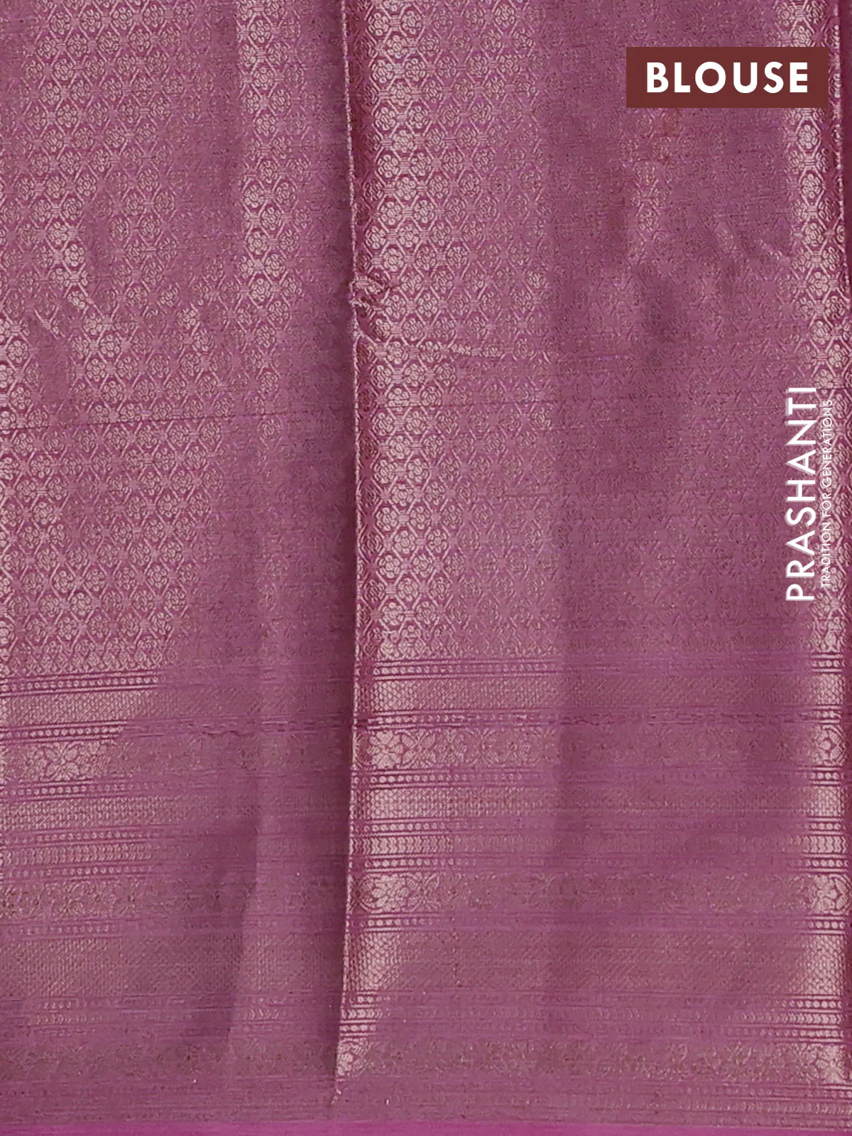 Banarasi warm silk saree deep maroon and mauve pink with allover thread & zari checked pattern and long zari woven border - Image 4