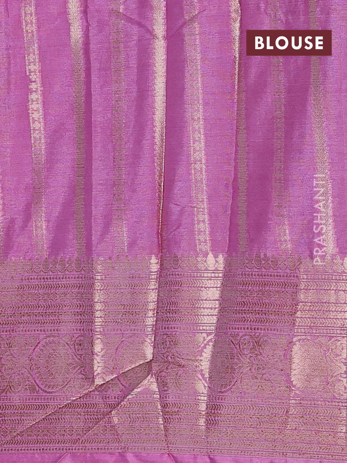 Banarasi warm silk saree deep maroon and mauve pink with allover thread & zari woven buttas and zari woven border - Image 4