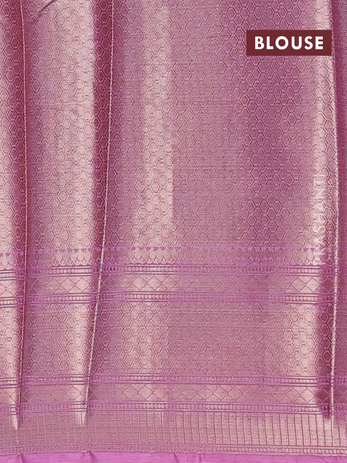 Banarasi warm silk saree deep maroon and mauve pink with allover thread & zari woven buttas and zari woven border - Image 4