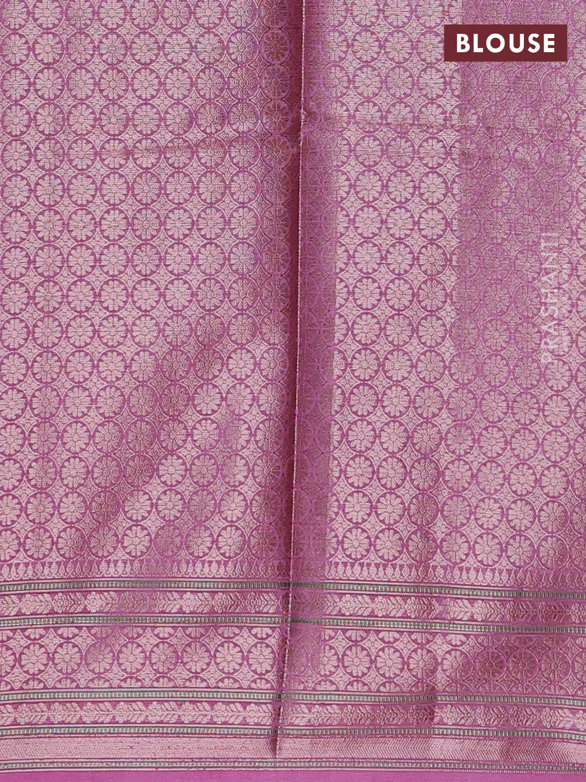 Banarasi warm silk saree deep maroon and mauve pink with allover thread & zari woven buttas and zari woven border - Image 4