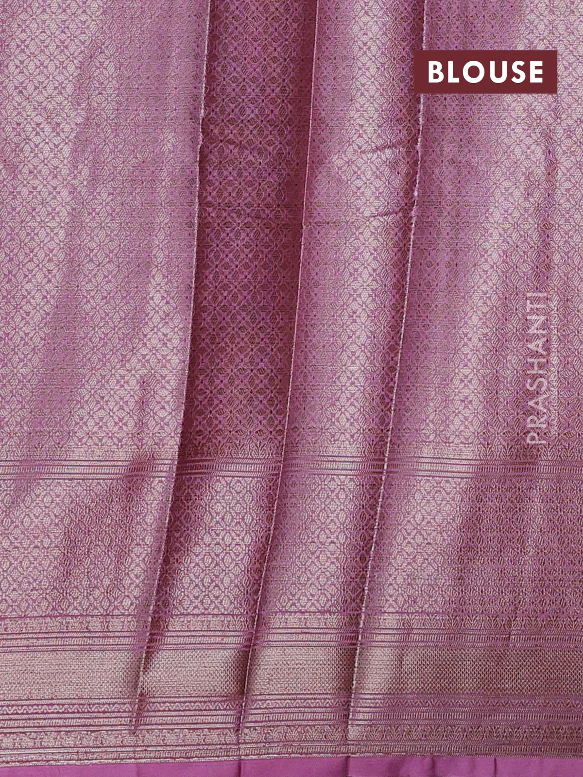 Banarasi warm silk saree deep wine shade and mauve pink with allover thread & zari checked pattern and zari woven border - Image 4