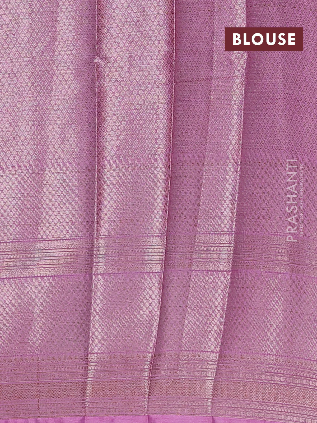 Banarasi warm silk saree deep wine shade and mauve pink with allover thread & zari woen buttas and zari woven border - Image 4