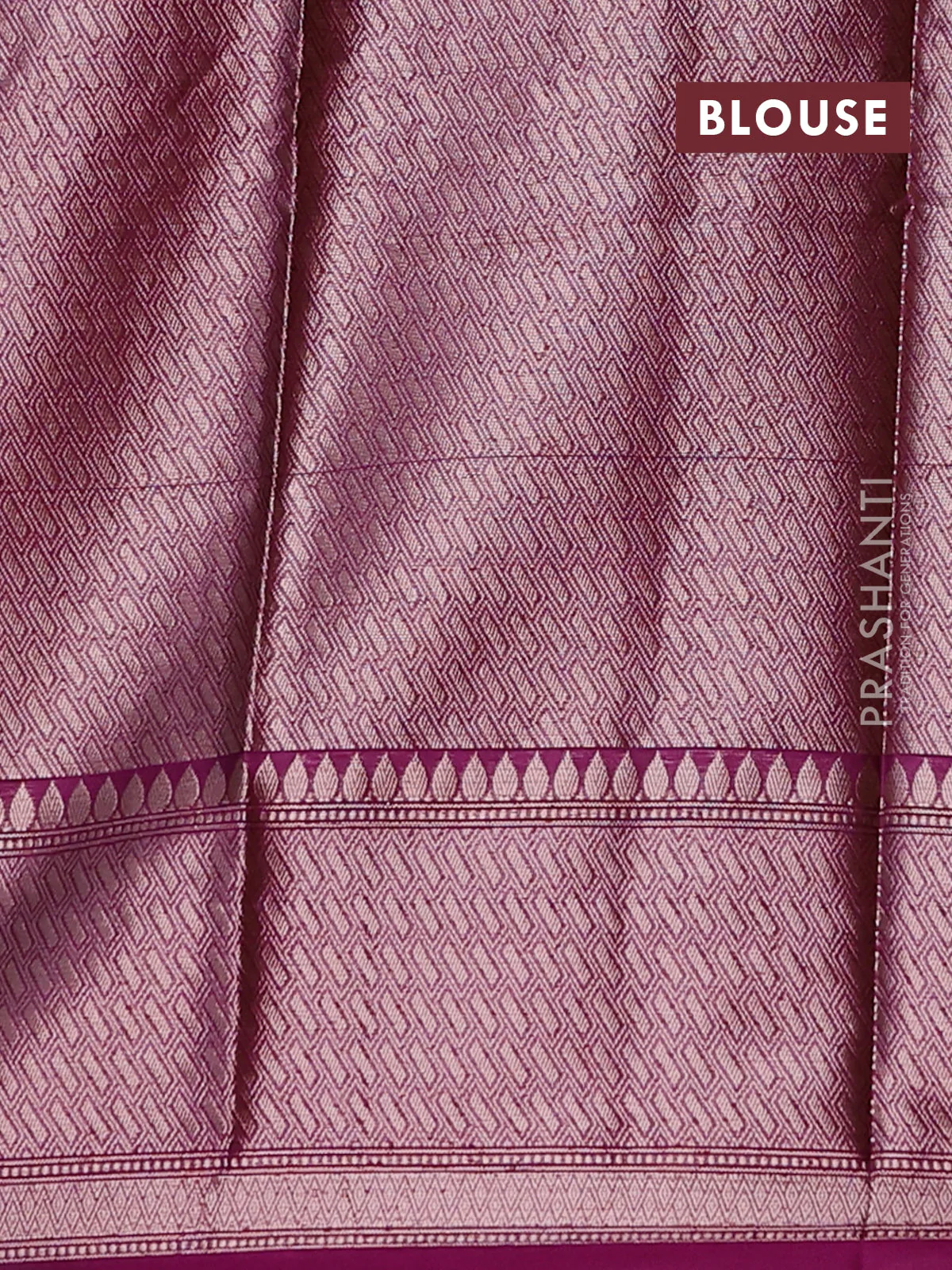 Banarasi warm silk saree lavender and purple with allover thread & zari woven buttas and zari woven border - Image 4