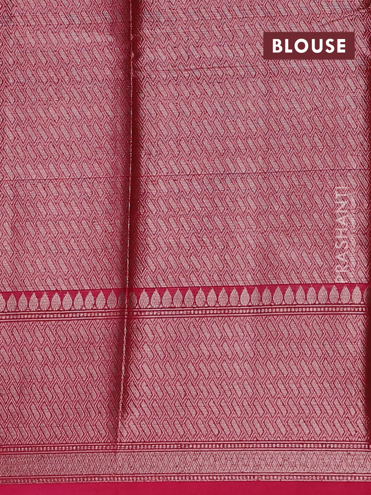 Banarasi warm silk saree light pink and pink with allover thread & zari woven buttas and zari woven border - Image 4