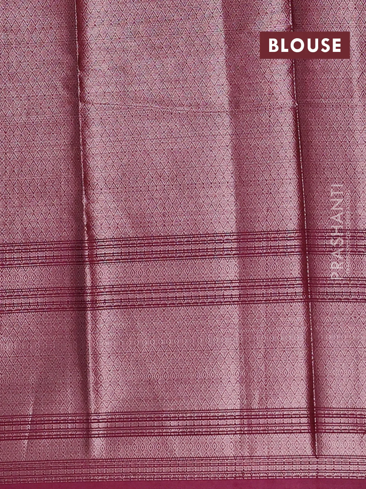 Banarasi warm silk saree mauve pink and deep maroon with allover thread & zari woven buttas and zari woven border - Image 4