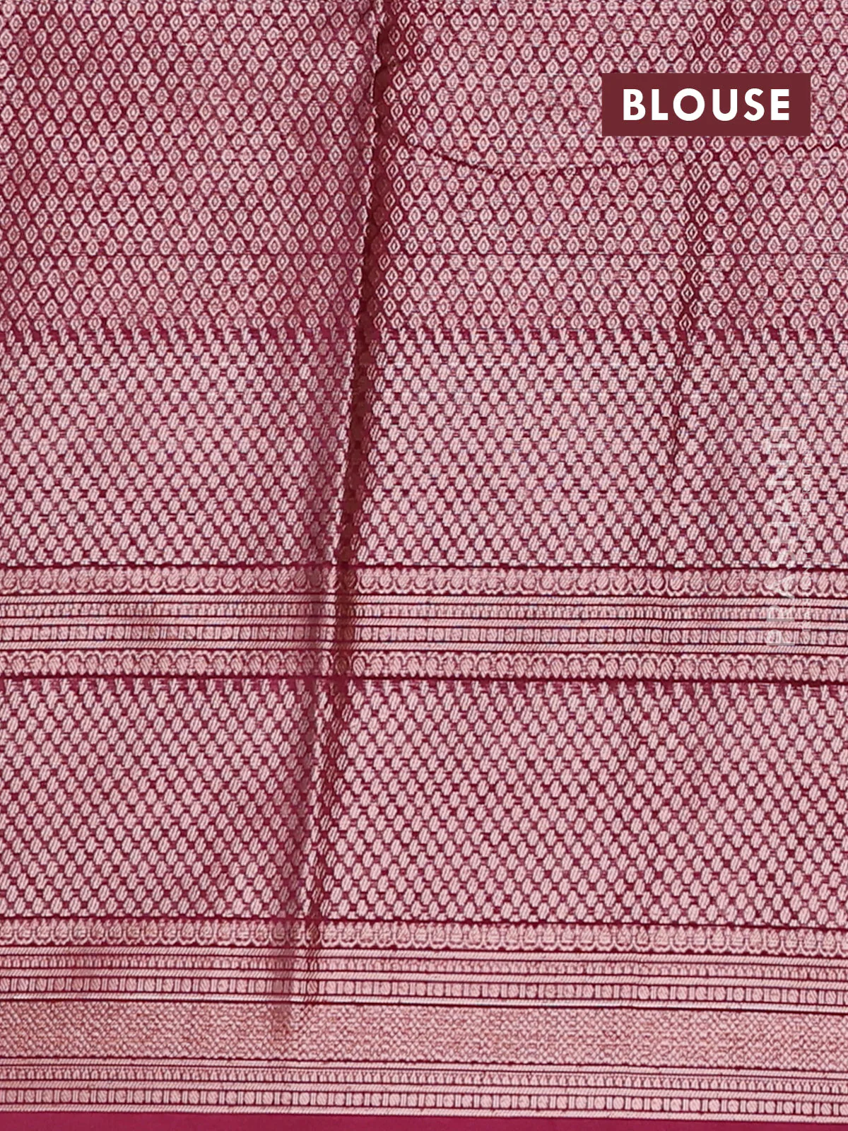 Banarasi warm silk saree pastel pink and deep wine shade with allover thread & zari woen buttas and zari woven border - Image 4