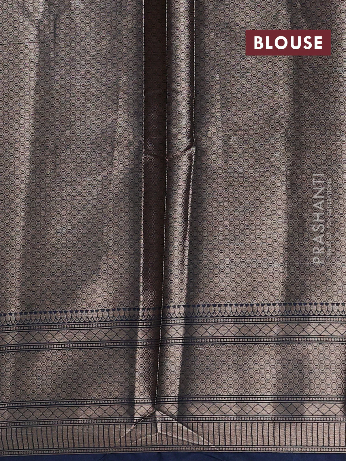 Banarasi warm silk saree pastel plue and peacock blue with allover thread & zari woven buttas and zari woven border - Image 4