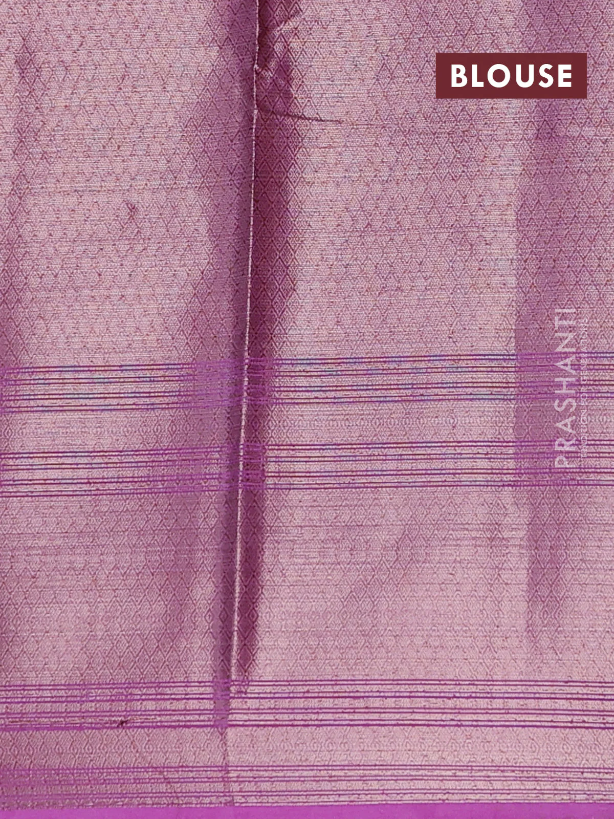 Banarasi warm silk saree purple and lavender with allover thread & zari woven buttas and zari woven border - Image 4