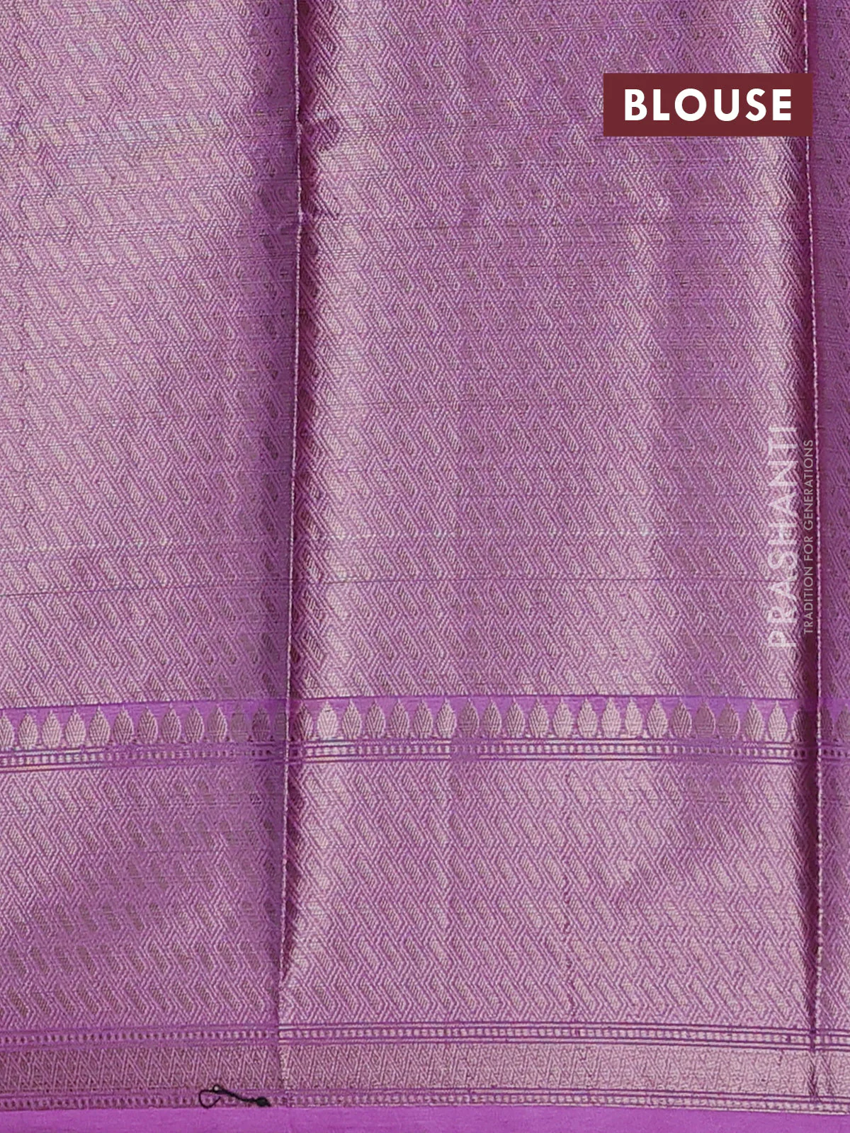 Banarasi warm silk saree purple and lavender with allover thread & zari woven buttas and zari woven border - Image 4