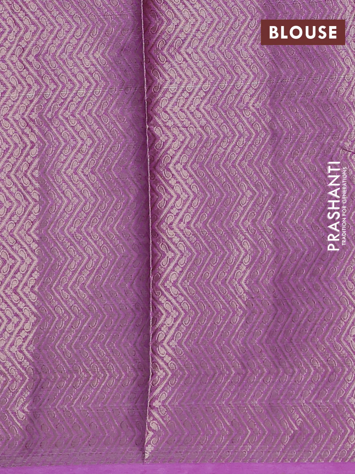 Banarasi warm silk saree wine shade and lavender with allover zari checks & buttas and zari woven border - Image 4