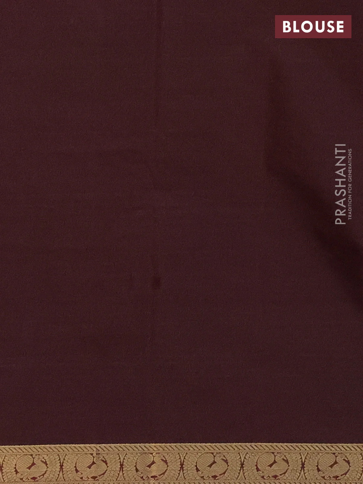 Bangalori semi silk saree deep maroon with allover ikat butta weaves and zari woven border - Image 3
