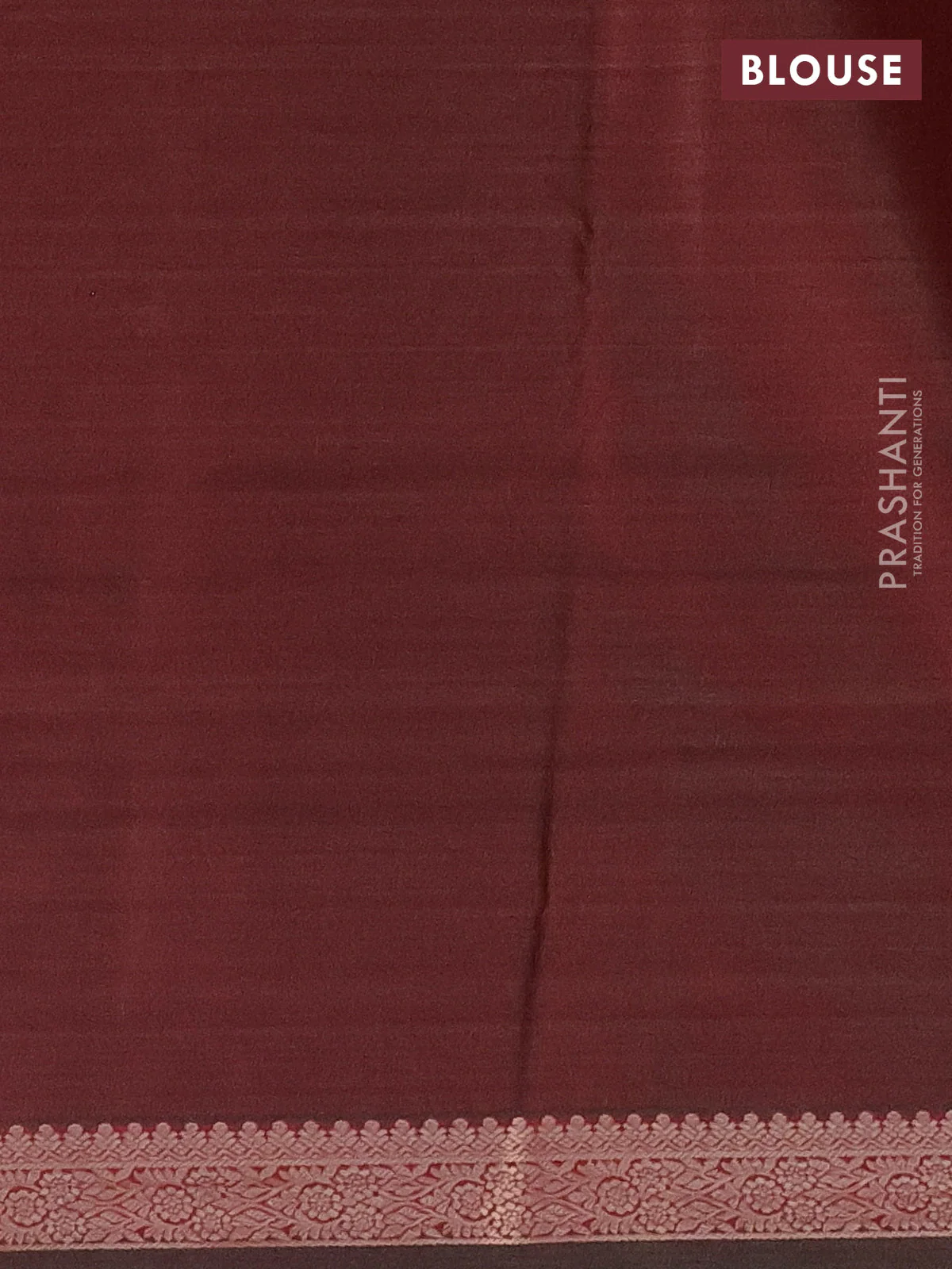 Bangalori semi silk saree dual shade of maroon with allover ikat weaves and zari woven border - Image 3