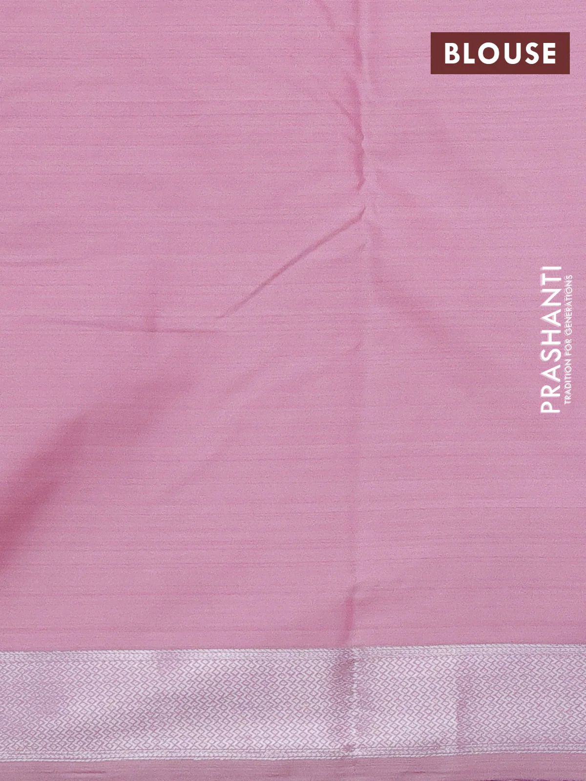 Bangalori semi silk saree peach shade with allover ikat weaves and zari woven border - Image 3