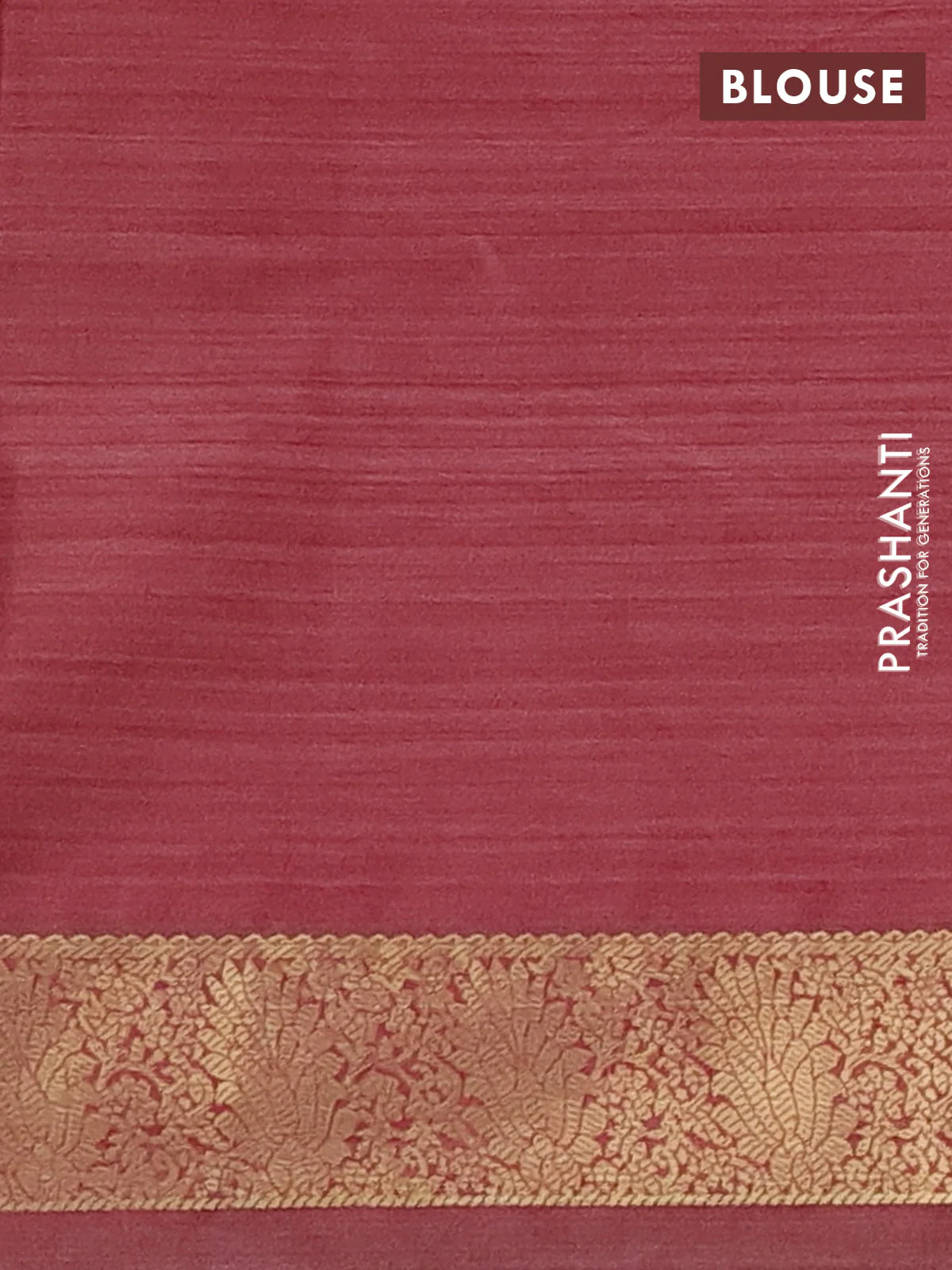 Bangalori semi silk saree sandal pink and maroon with allover elephant butta ikat weaves and zari woven border - Image 3