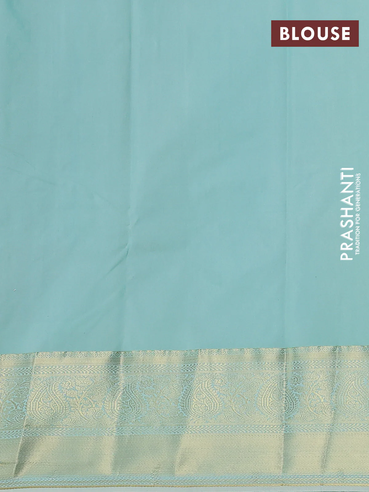 Bangalori silk saree bottle green and pastel green with zari woven buttas and zari woven border - Image 2
