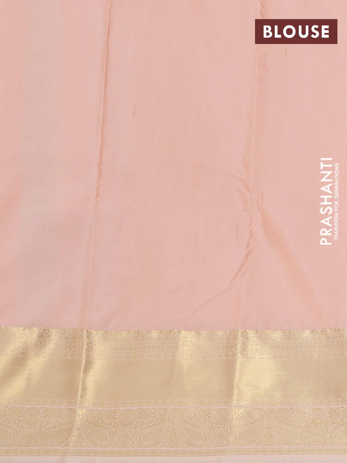 Bangalori silk saree bottle green and sandal with zari woven buttas and zari woven border - Image 2